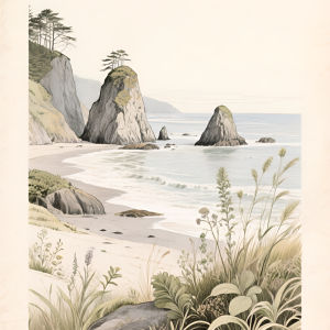 rocky ocean beach