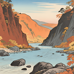 river through the canyon